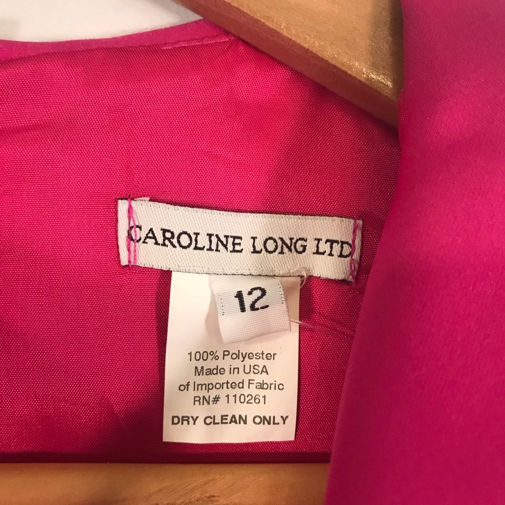 Sleeveless Fuchsia Ruffle-Front Midi Dress - Picture 3 of 7